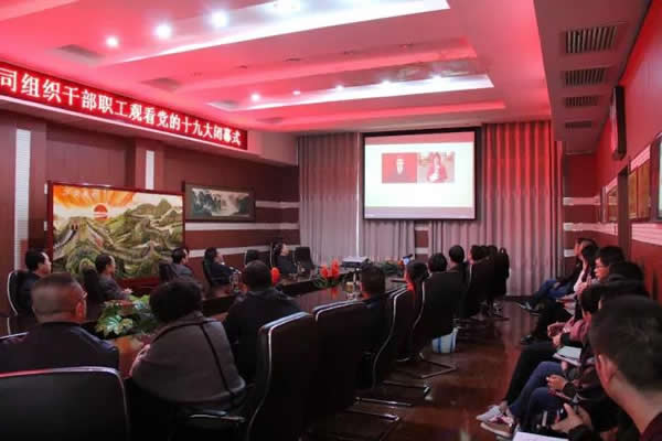 陇运集团公司组织观看十九大开幕式与闭幕式