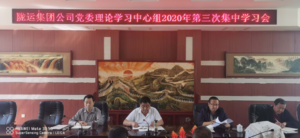 陇运集团公司党委理论学习中心组召开2020年第三次集中学习会议
