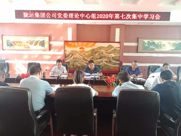 陇运集团公司党委理论学习中心组召开第七次集中学习会议